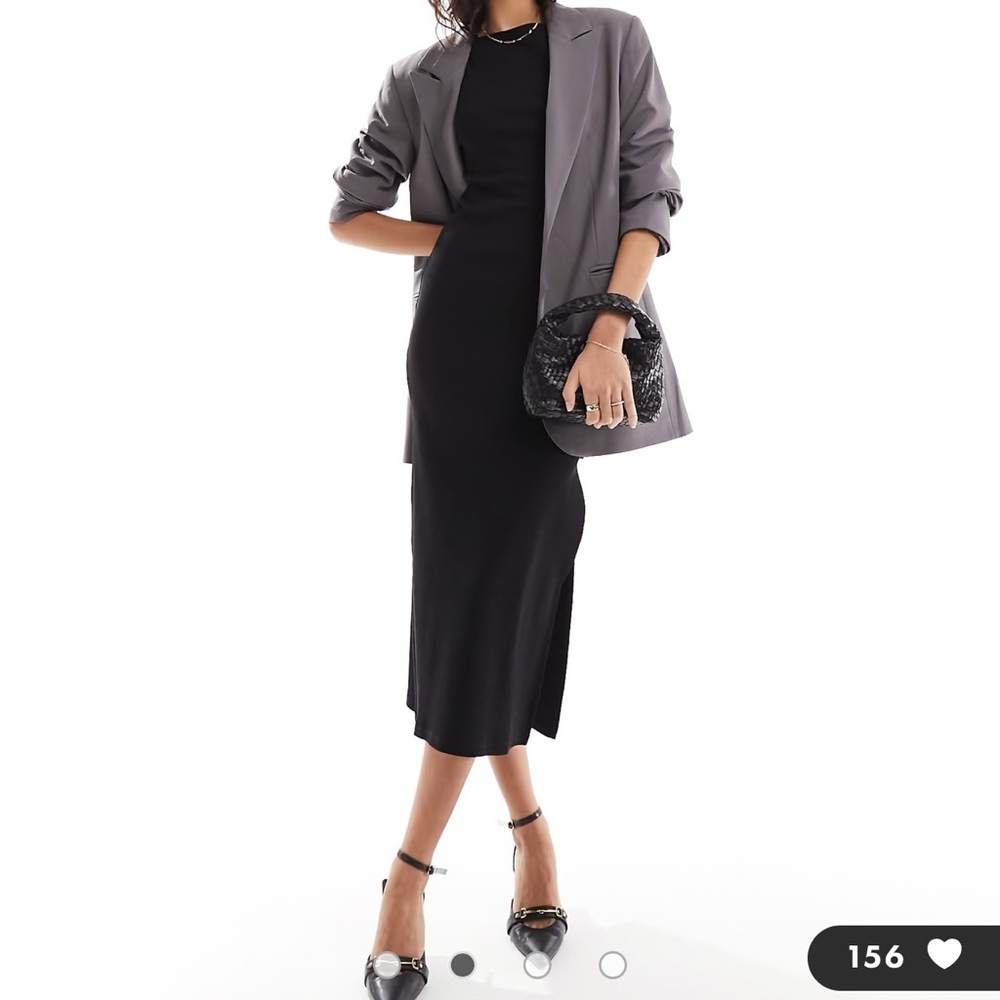 NWT French connection black sleeveless midi dress Elegant Black Sleeveless Dress